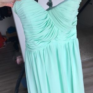 Prom dress mint green - strapless